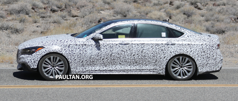 Illustration for article titled Hyundai "Hellaflush" Division Caught Testing with Genesis G80